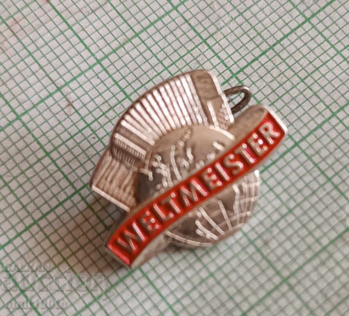 Weltmeister Accordion - Badge with price 2.00 BGN | € 1.02 Weltmeister Accordion - Badge with price 2.00 BGN | € 1.02