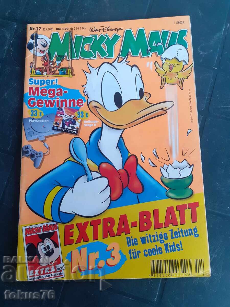 Benzi desenate - Micky Maus Walt Disney N17 - 20.4.2000 Germania cu preț 19.00 BGN | € 9.71