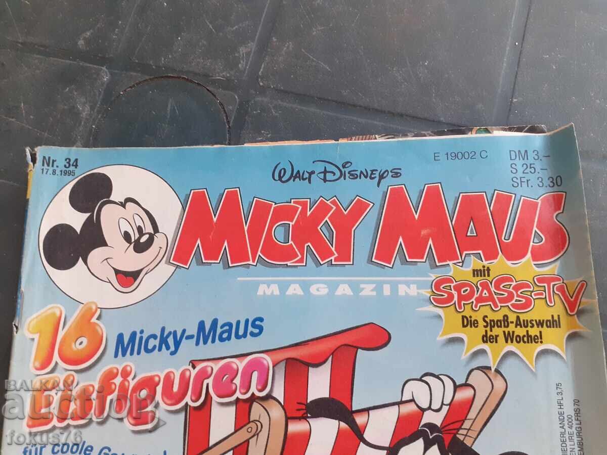 Comic Book - Micky Maus Walt Disney N34 - 17.8.1995 Germany with price 19.00 BGN | € 9.71 Comic Book - Micky Maus Walt Disney N34 - 17.8.1995 Germany with price 19.00 BGN | € 9.71