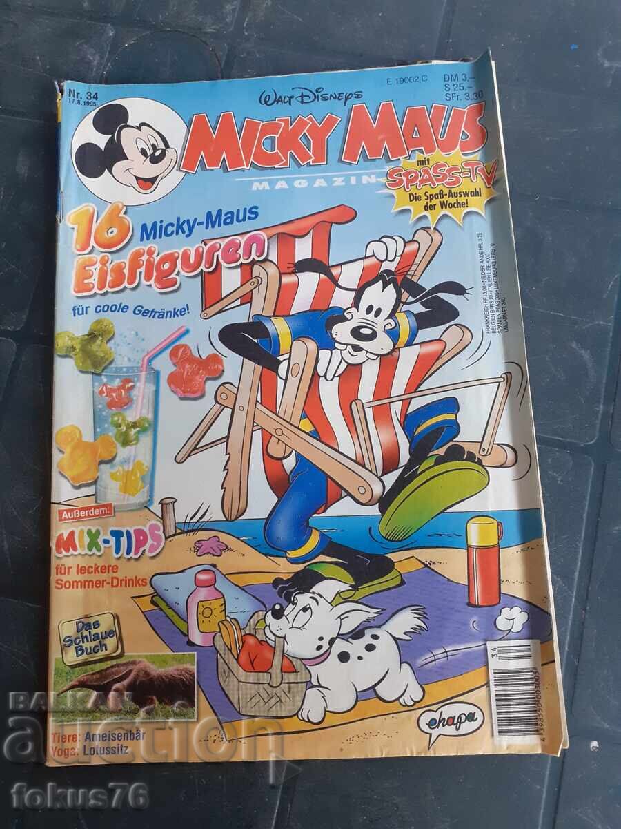 Comic Book - Micky Maus Walt Disney N34 - 17.8.1995 Germany Comic Book - Micky Maus Walt Disney N34 - 17.8.1995 Germany