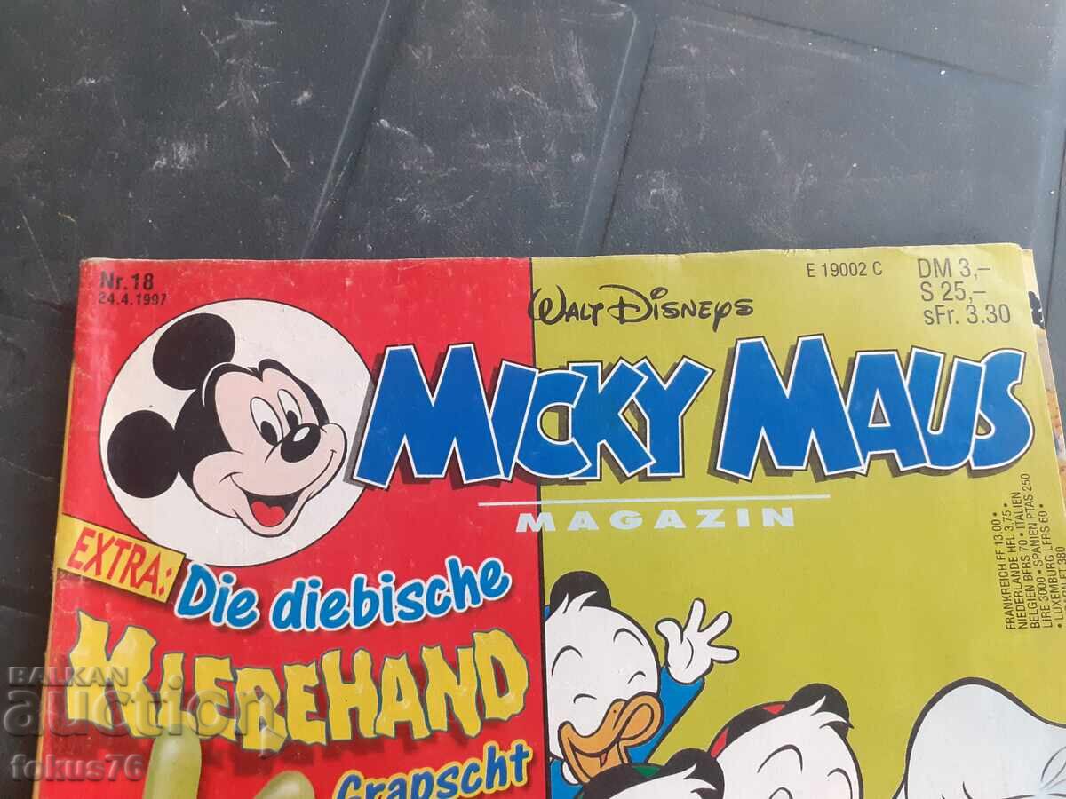 Comic - Mickey Mouse Walt Disney N34 - 24.4.1997 Germany with price 19.00 BGN | € 9.71 Comic - Mickey Mouse Walt Disney N34 - 24.4.1997 Germany with price 19.00 BGN | € 9.71