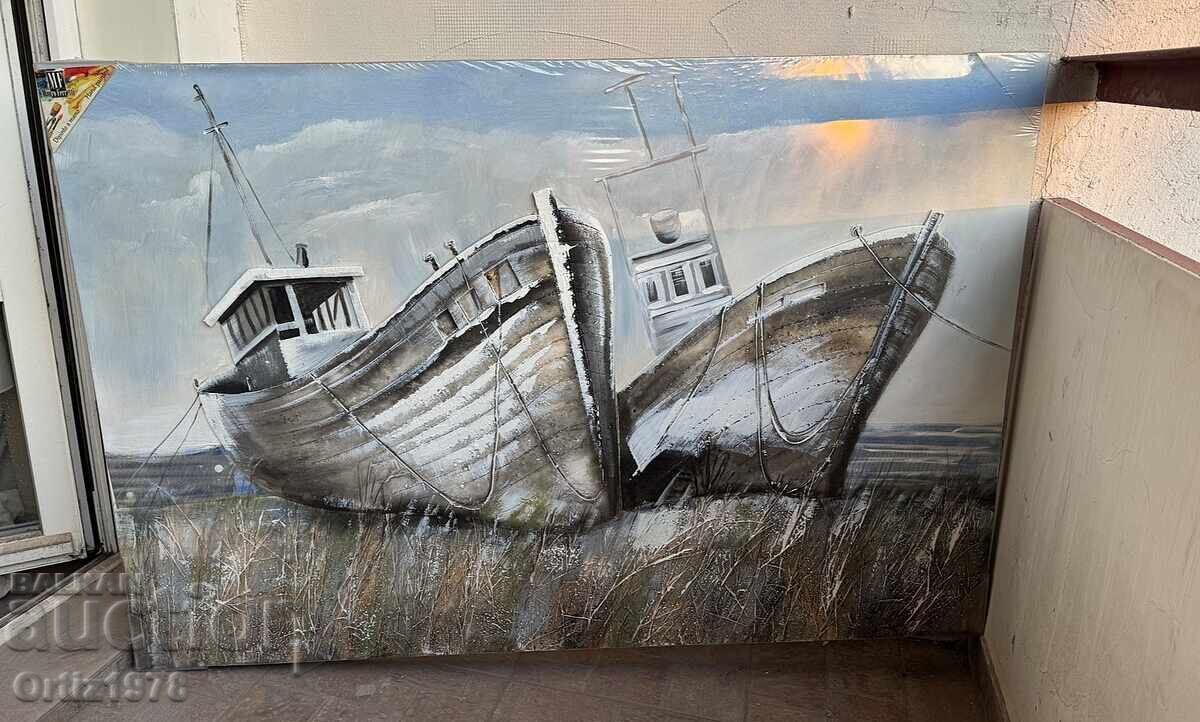 Auction 120cm/80cm Large Italian 3D painting – oil on canvas Auction 120cm/80cm Large Italian 3D painting – oil on canvas