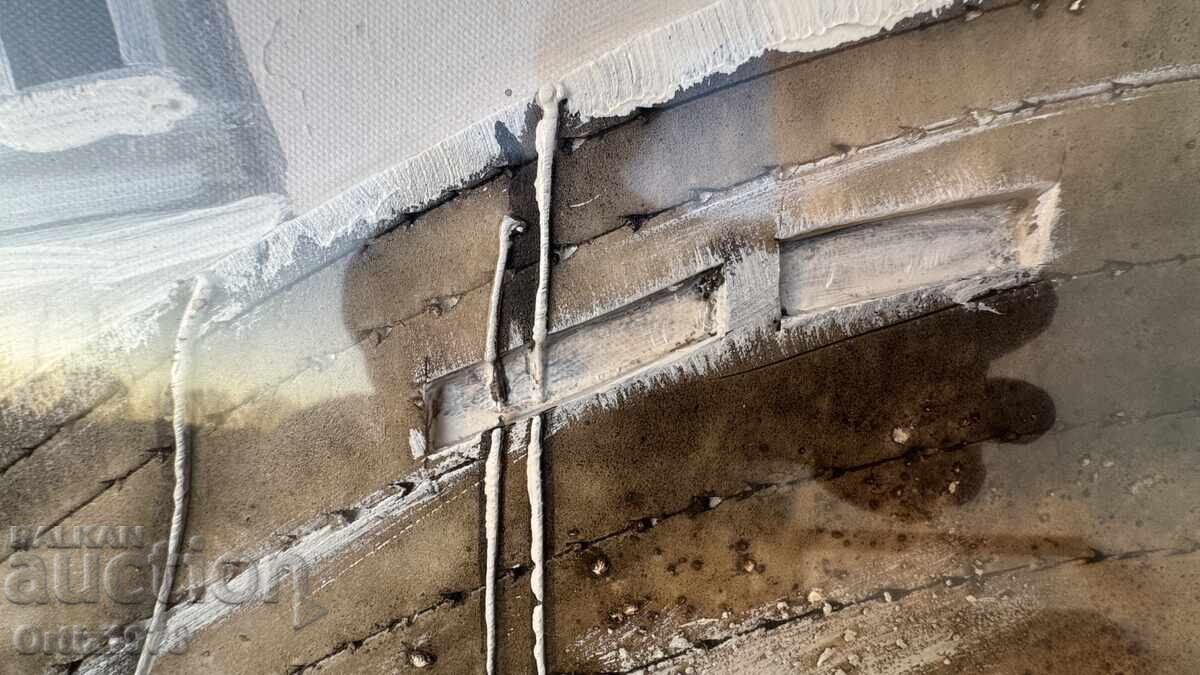 Delivery of 120cm/80cm Large Italian 3D painting – oil on canvas Delivery of 120cm/80cm Large Italian 3D painting – oil on canvas