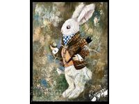 Denitsa Garelova oil painting 30/40 "White rabbit"