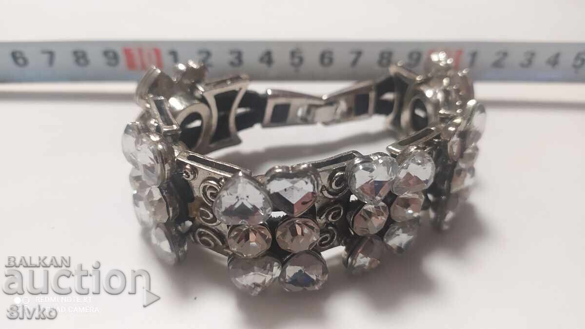 Solid metal and white stone Hryvnia Solid metal and white stone Hryvnia