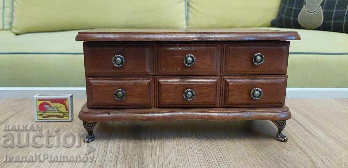 Wooden jewelry box for connoisseurs, excellent - 6