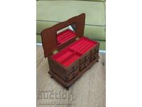 Wooden jewelry box for connoisseurs, excellent