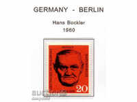 1960. Berlin. Hans Böckler (1875-1951), pictor