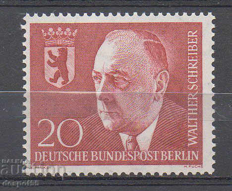 1960. Berlin. In memory of Walter Schreiber - Mayor of Berlin. 1960. Berlin. In memory of Walter Schreiber - Mayor of Berlin.