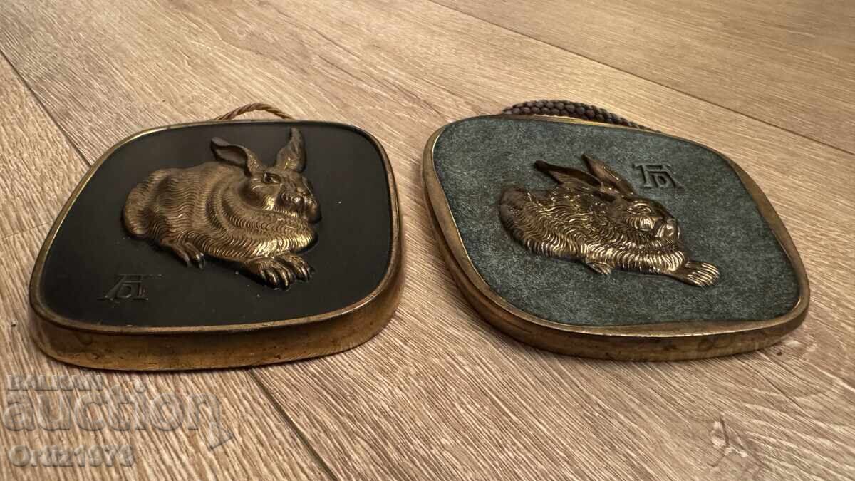 Albrecht Dürer - Lot of Massive Bronze Plaques, 1950, 562g - 7 Albrecht Dürer - Lot of Massive Bronze Plaques, 1950, 562g - 7