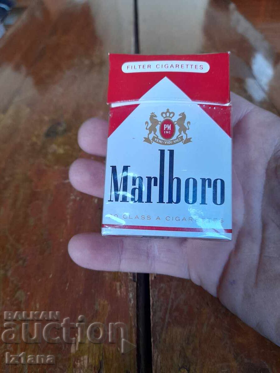 An old box of Marlboro cigarettes with price 16.00 BGN | € 8.18 An old box of Marlboro cigarettes with price 16.00 BGN | € 8.18