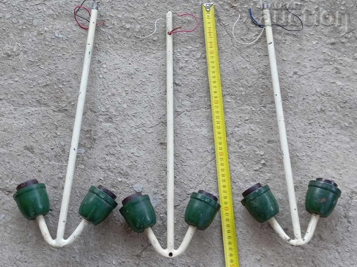 Lot of three consoles with six sockets, USSR, 40s, RRRR Lot of three consoles with six sockets, USSR, 40s, RRRR