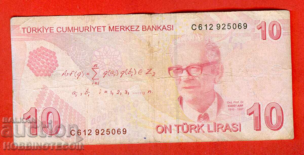 TURKEY 10 Lira issue 2009 SERIES C - 2 TURKEY 10 Lira issue 2009 SERIES C - 2