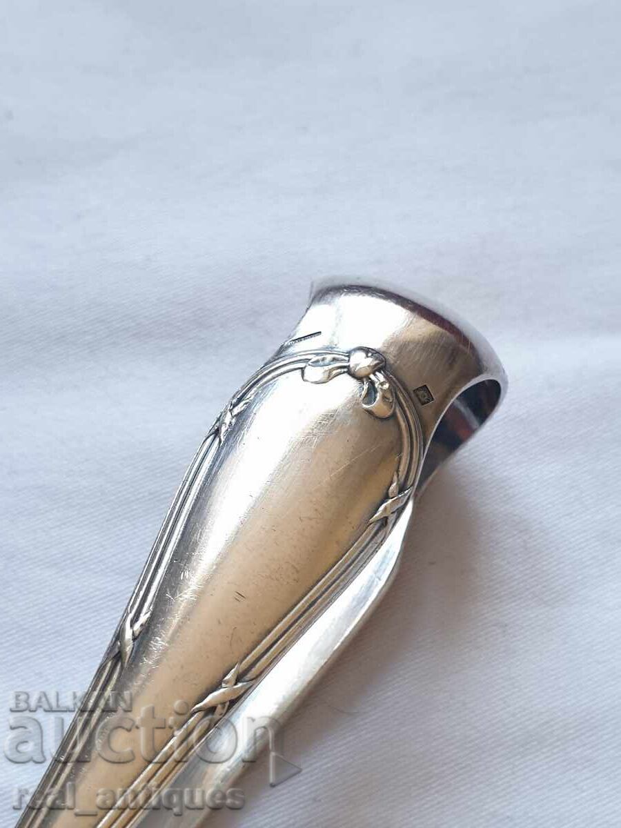 Auction Christofle Silver-Plated Sugar Tong Auction Christofle Silver-Plated Sugar Tong