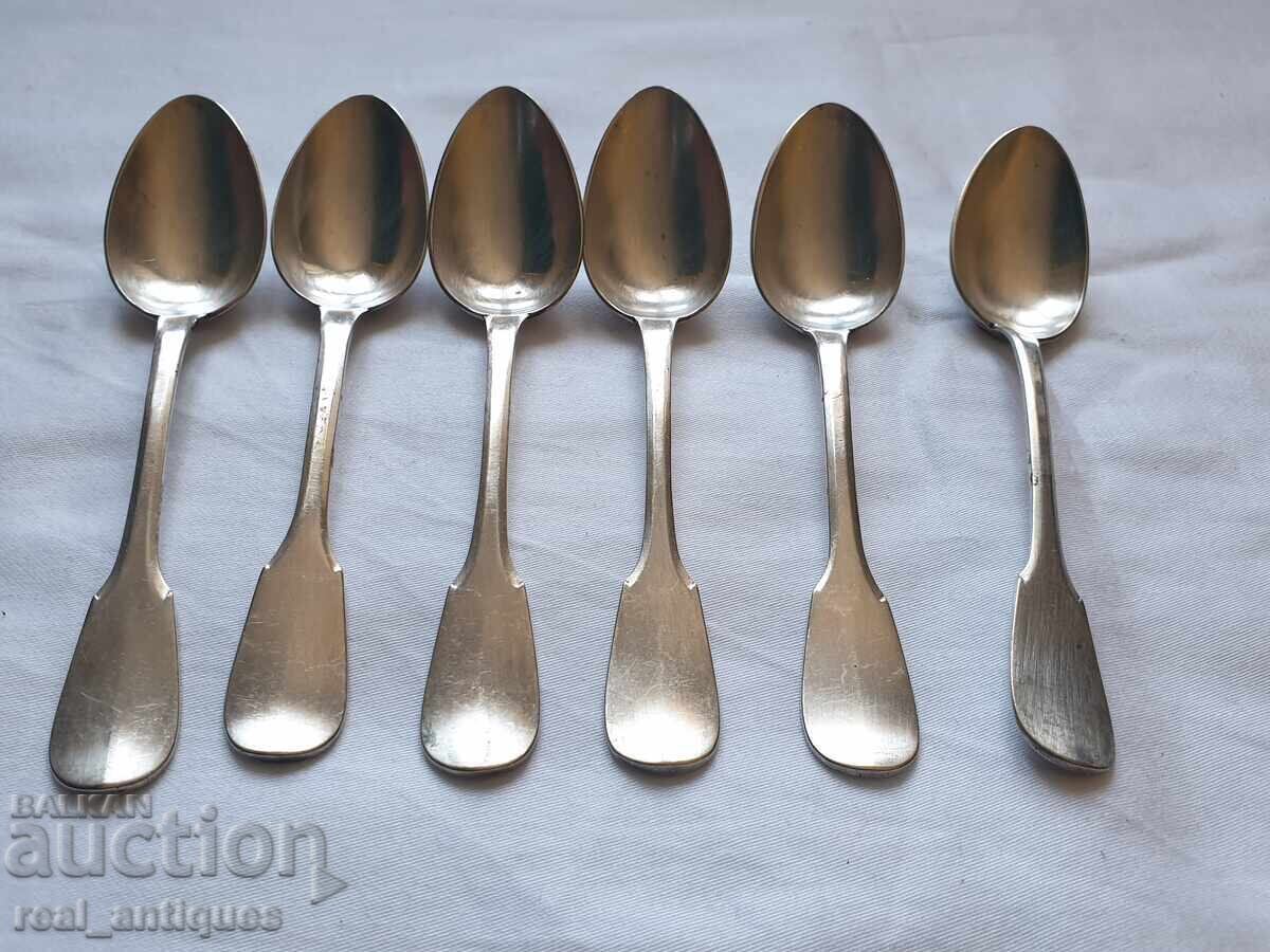 Set of silver plated spoons with price 32.00 BGN | € 16.36 Set of silver plated spoons with price 32.00 BGN | € 16.36