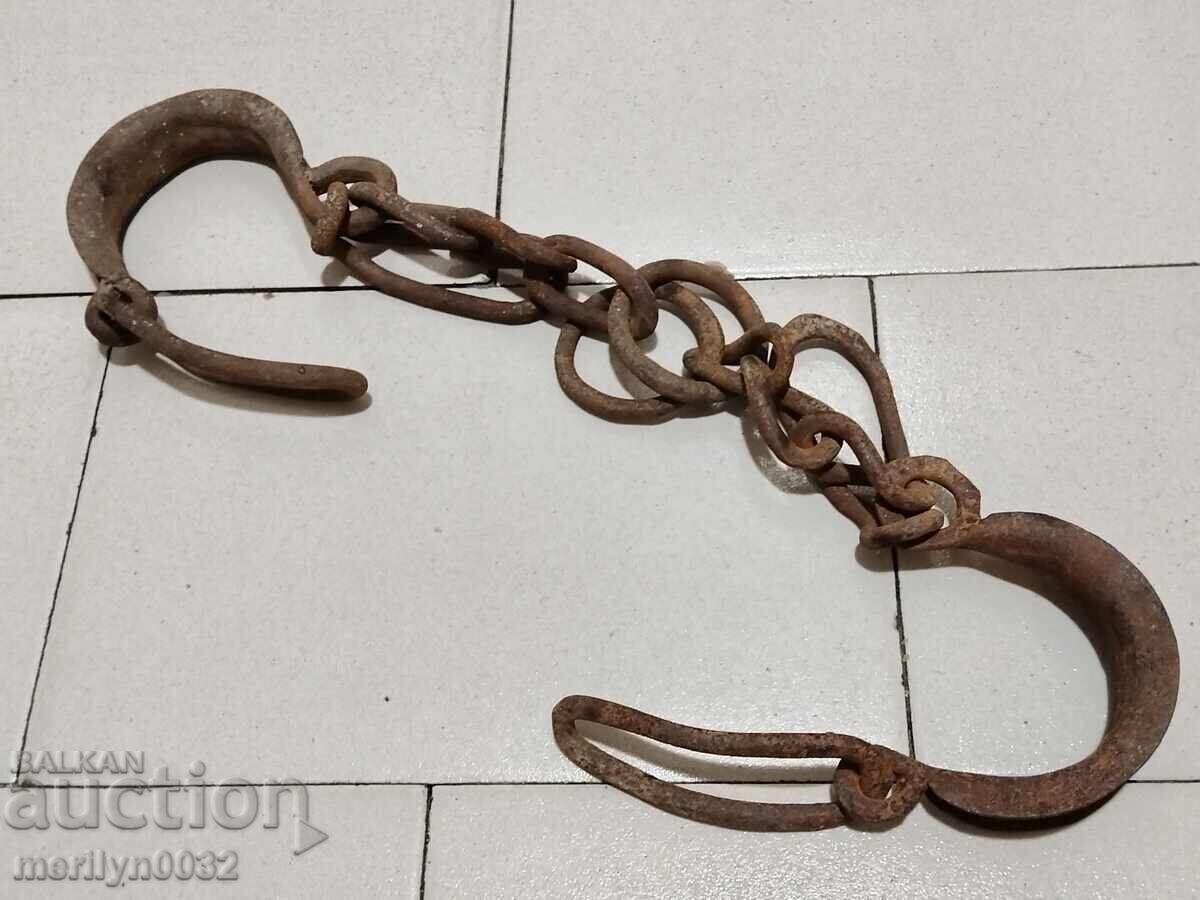 Shackles, fetters, shackles, handcuffs, chain, wrought iron with price 46.00 BGN | € 23.52 Shackles, fetters, shackles, handcuffs, chain, wrought iron with price 46.00 BGN | € 23.52