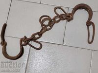 Shackles, fetters, shackles, handcuffs, chain, wrought iron