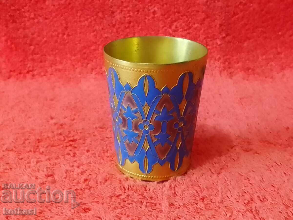 Livrarea Cană veche aurită, email cloisonné marcată URSS, Shot-uri