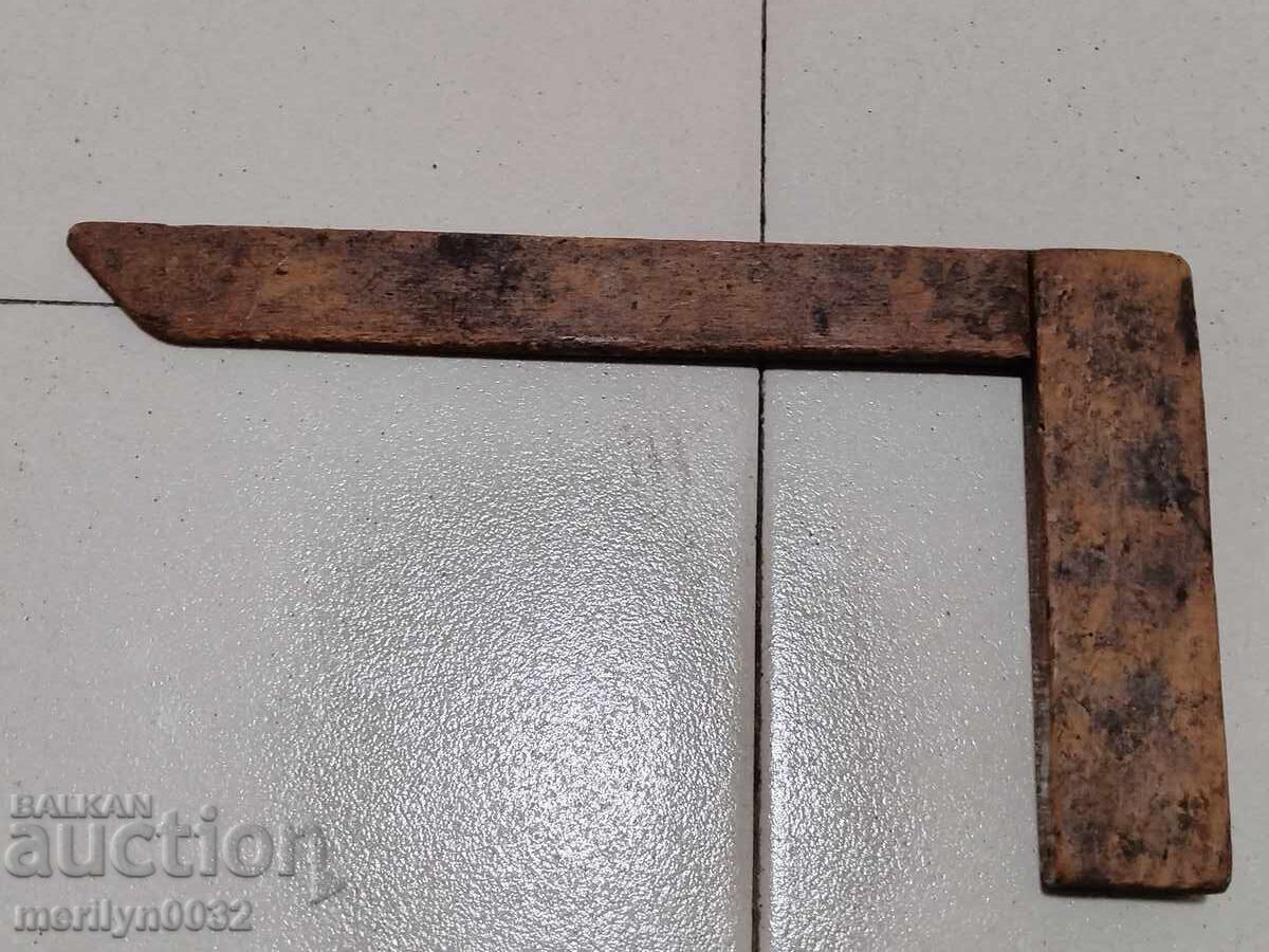 Old carpentry angle wooden tool with price 43.00 BGN | € 21.99