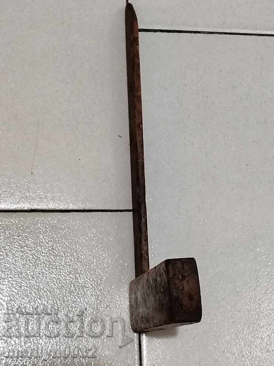 Old carpentry angle wooden tool - 7