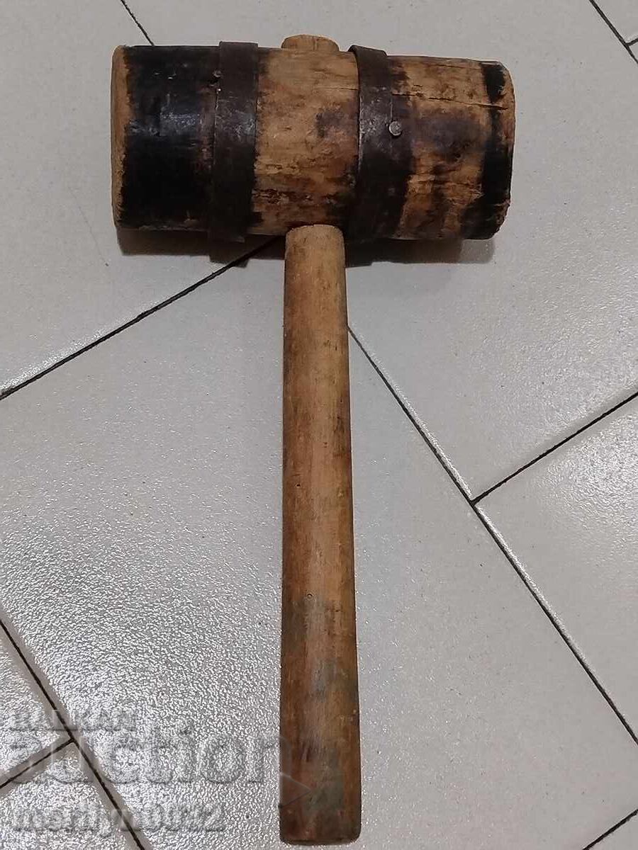 Old wooden cooper's hammer tool wooden with price 46.00 BGN | € 23.52