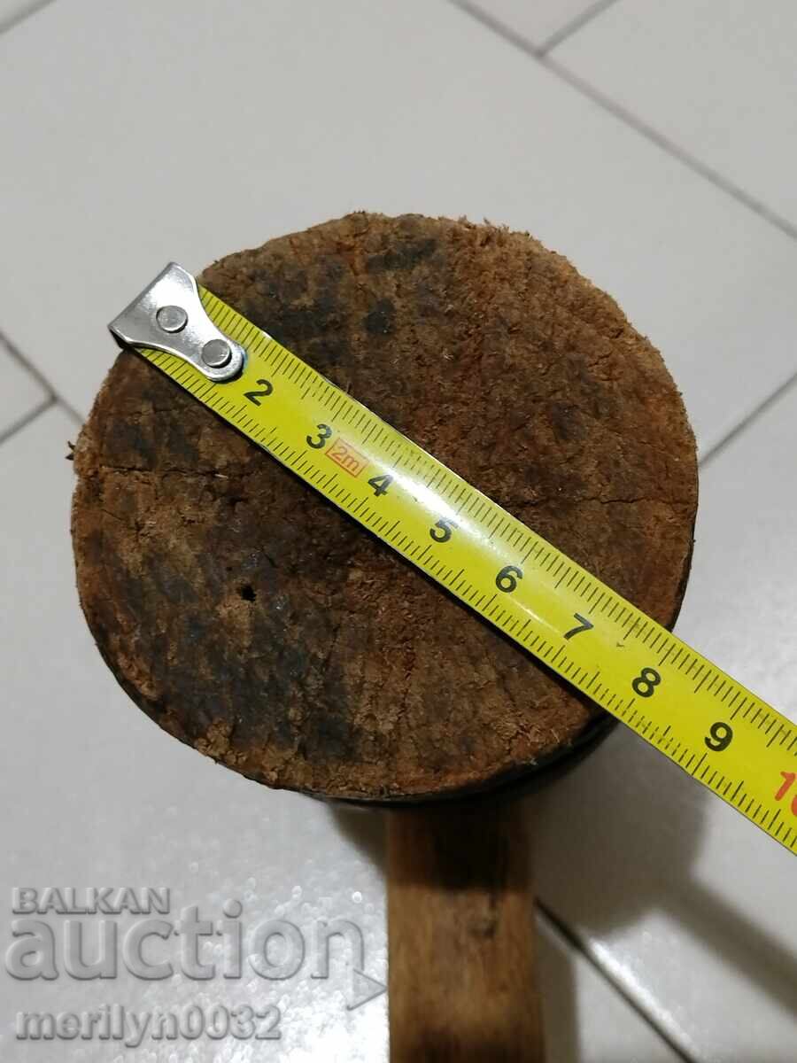 Old wooden cooper's hammer tool wooden - 6