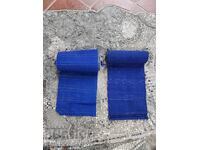 Authentic old hand-woven loom fabric from folk costumes