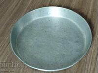 Tavă mare din aluminiu, dimensiuni diametru 35/5 cm