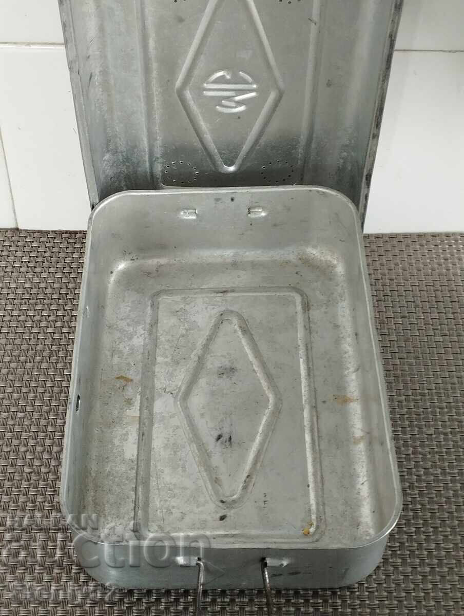 Auction  Large aluminum food storage container