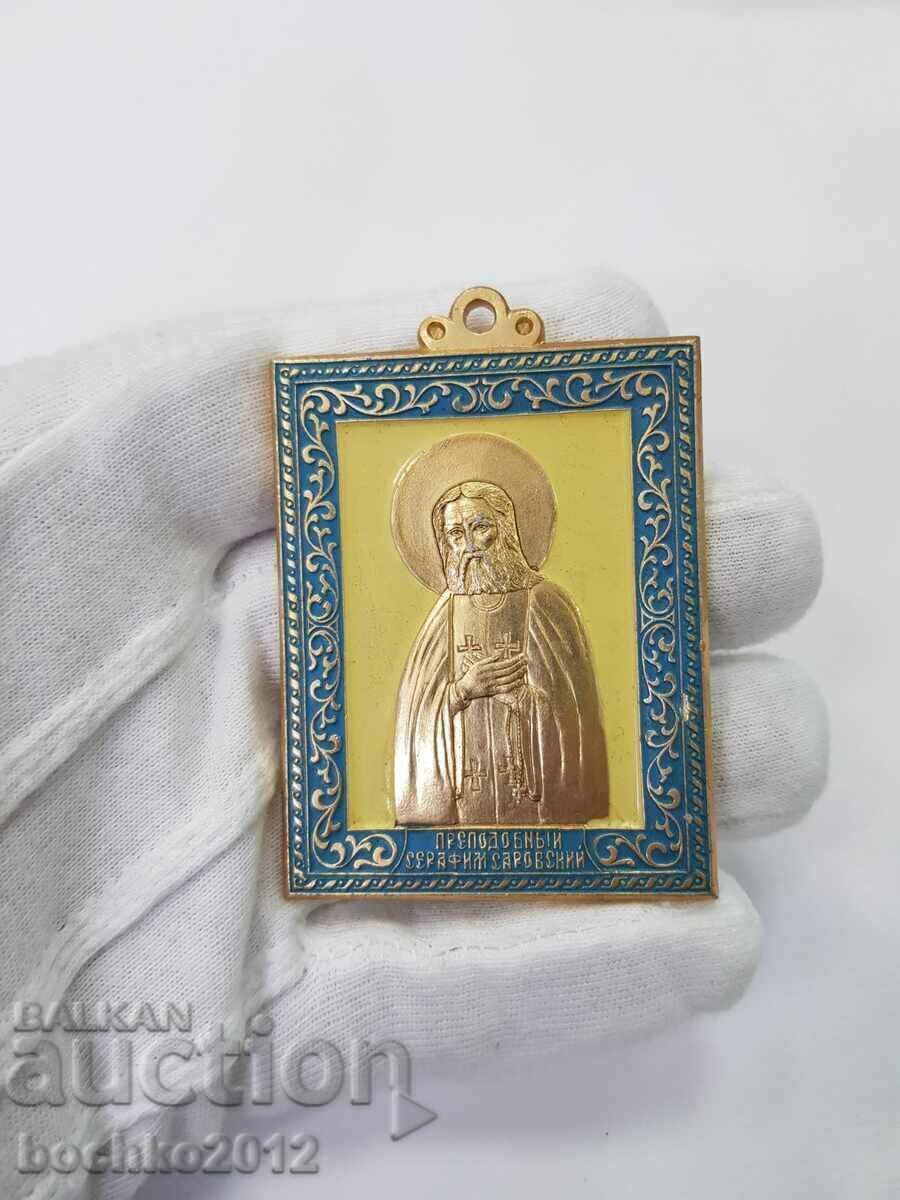 Auction Collectible old Russian icon 20th c. before Seraphim Auction Collectible old Russian icon 20th c. before Seraphim