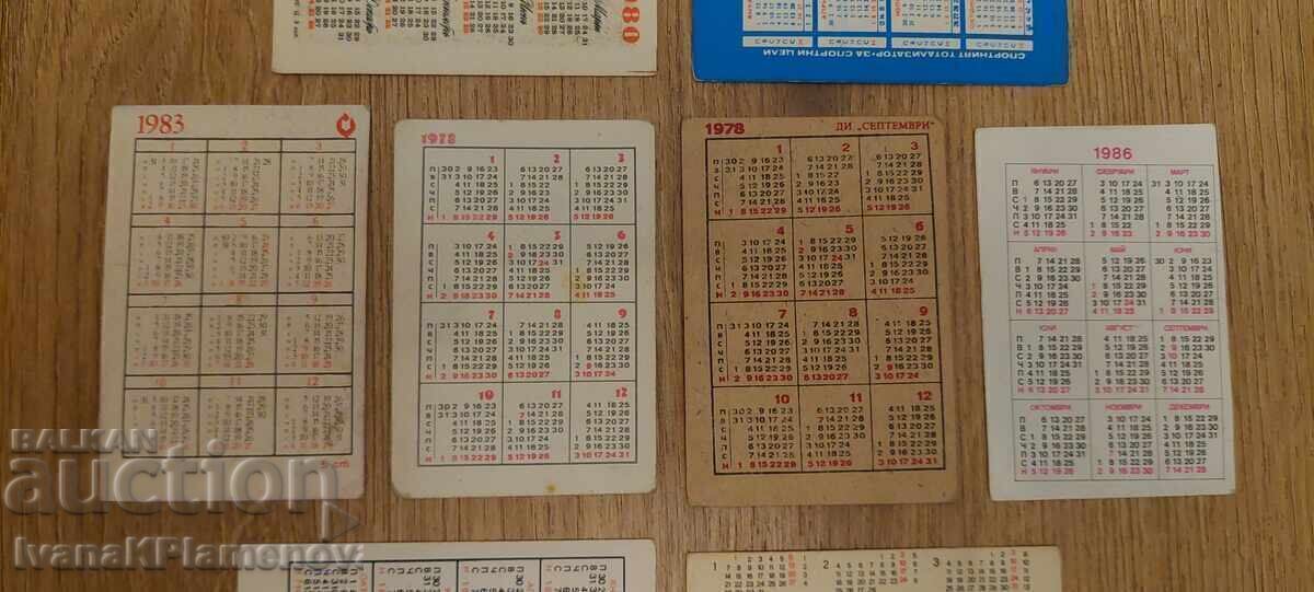 Calendaruțe 8 bucăți pentru colecționari - 6 Calendaruțe 8 bucăți pentru colecționari - 6