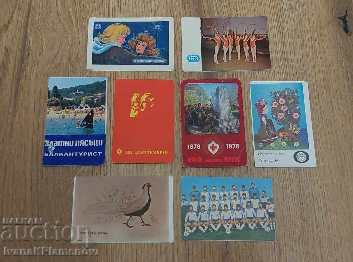 Calendaruțe 8 bucăți pentru colecționari Calendaruțe 8 bucăți pentru colecționari