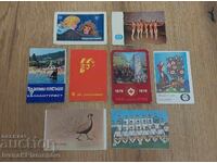 Calendars, 8 pieces for collectors