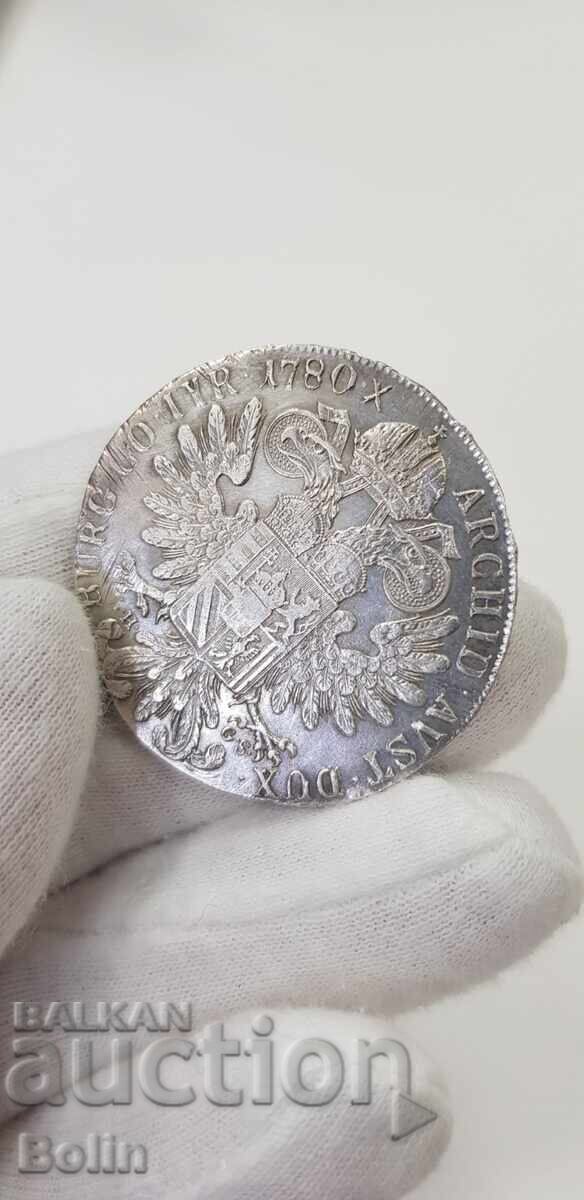 Rare Silver Coin Thaler 1780 Maria Theresa "A.H---G.S" with price 550.00 BGN | € 281.21 Rare Silver Coin Thaler 1780 Maria Theresa "A.H---G.S" with price 550.00 BGN | € 281.21