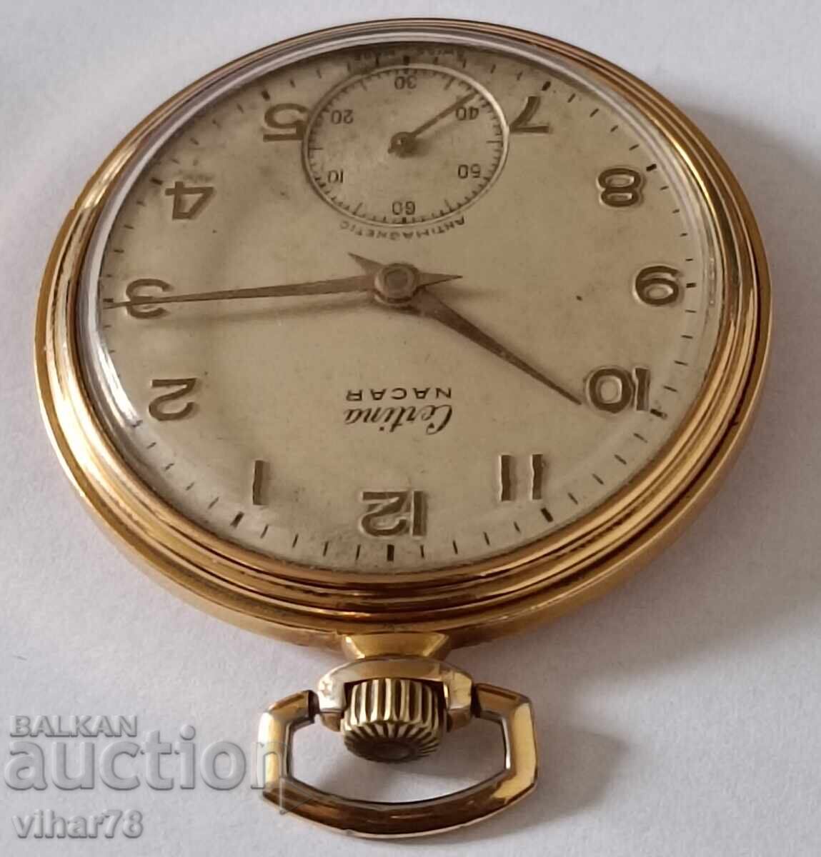 Delivery of Gold-plated pocket watch - CERTINA Delivery of Gold-plated pocket watch - CERTINA