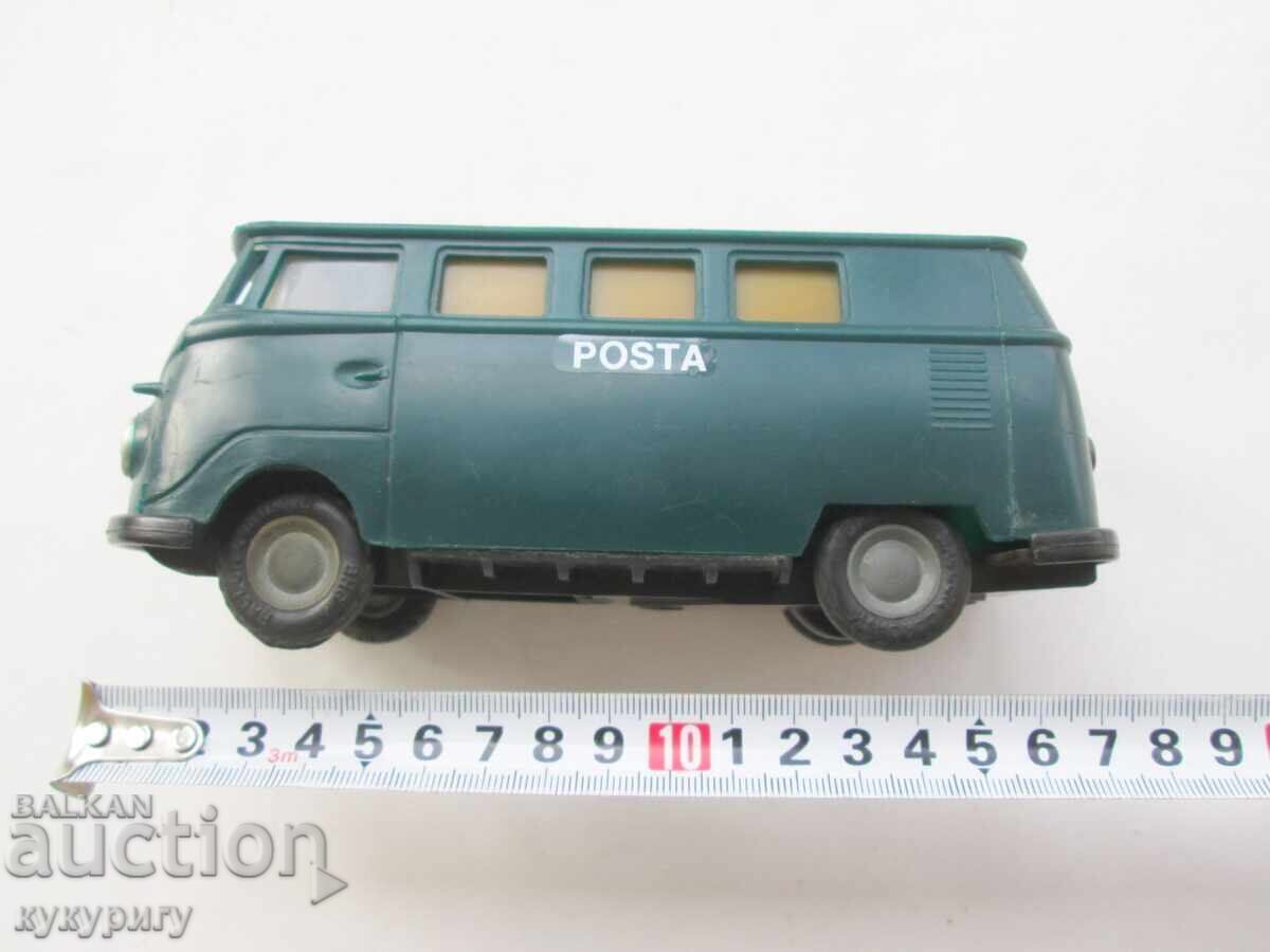 Old Soviet plastic toy car VW T1 bus Post Office - 7 Old Soviet plastic toy car VW T1 bus Post Office - 7
