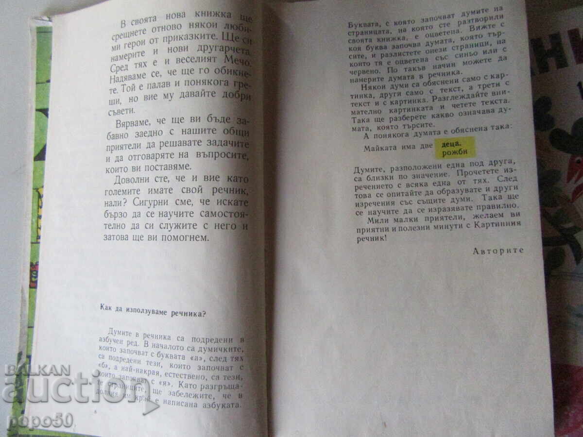 DICȚIONAR DE IMAGINI ȘI ABECEDAR PENTRU CLASA I /1/ - 6 DICȚIONAR DE IMAGINI ȘI ABECEDAR PENTRU CLASA I /1/ - 6
