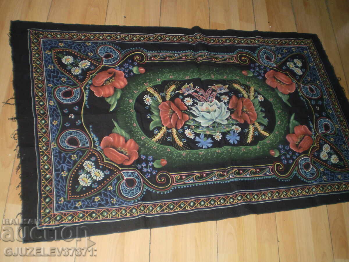 Hand-painted rug cover Hand-painted rug cover
