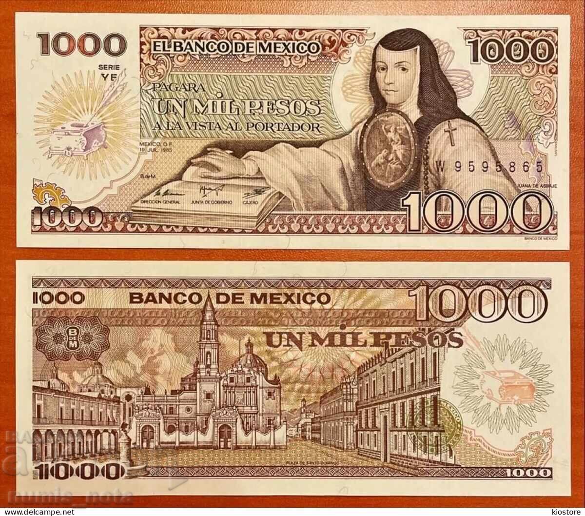 Mexic 1000 pesos 1985 UNC Mexic 1000 pesos 1985 UNC