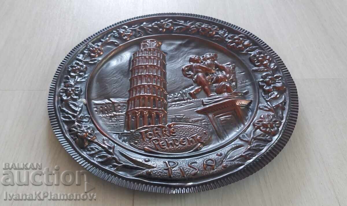 Licitație Panou de cupru pentru cunoscători 29cm Licitație Panou de cupru pentru cunoscători 29cm