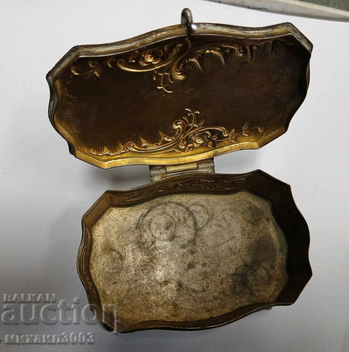 Antique Silver Jewelry Box, 833/1000 Grade - 5 Antique Silver Jewelry Box, 833/1000 Grade - 5