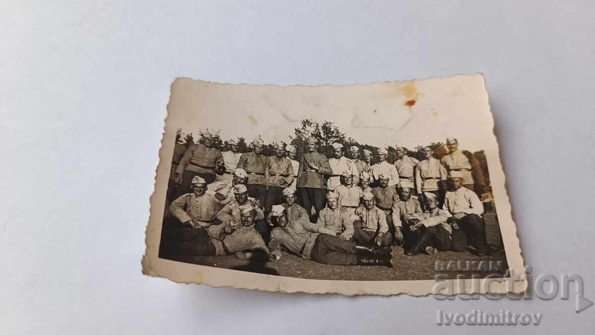 Photograph Ivaylovgrad Officers and Soldiers 1941 Photograph Ivaylovgrad Officers and Soldiers 1941