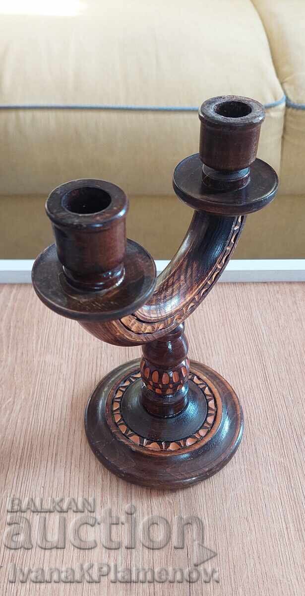 Delivery of Wood carving candlestick for connoisseurs Delivery of Wood carving candlestick for connoisseurs