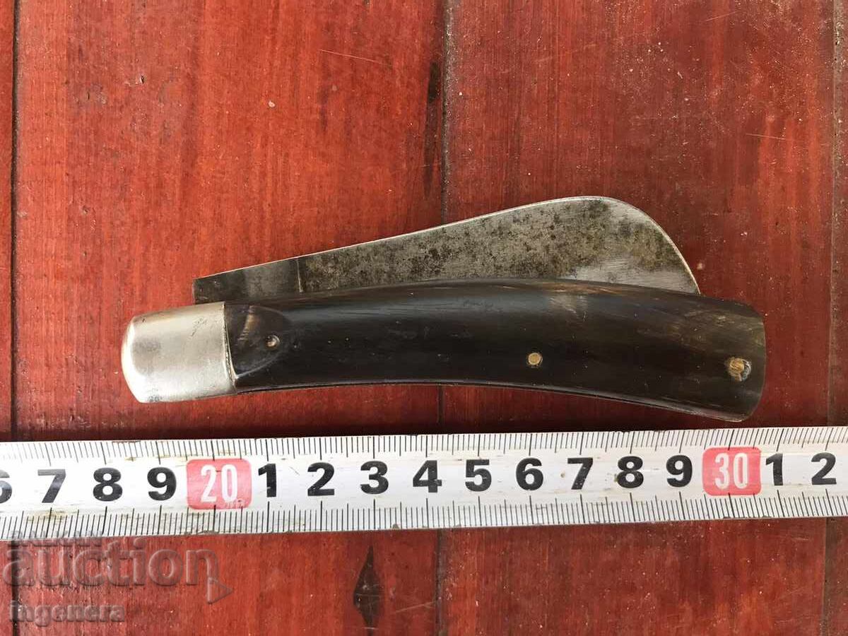 Delivery of FOLDING KNIFE OLD KNIFE BLADE HORN HANDLE MARKING Delivery of FOLDING KNIFE OLD KNIFE BLADE HORN HANDLE MARKING