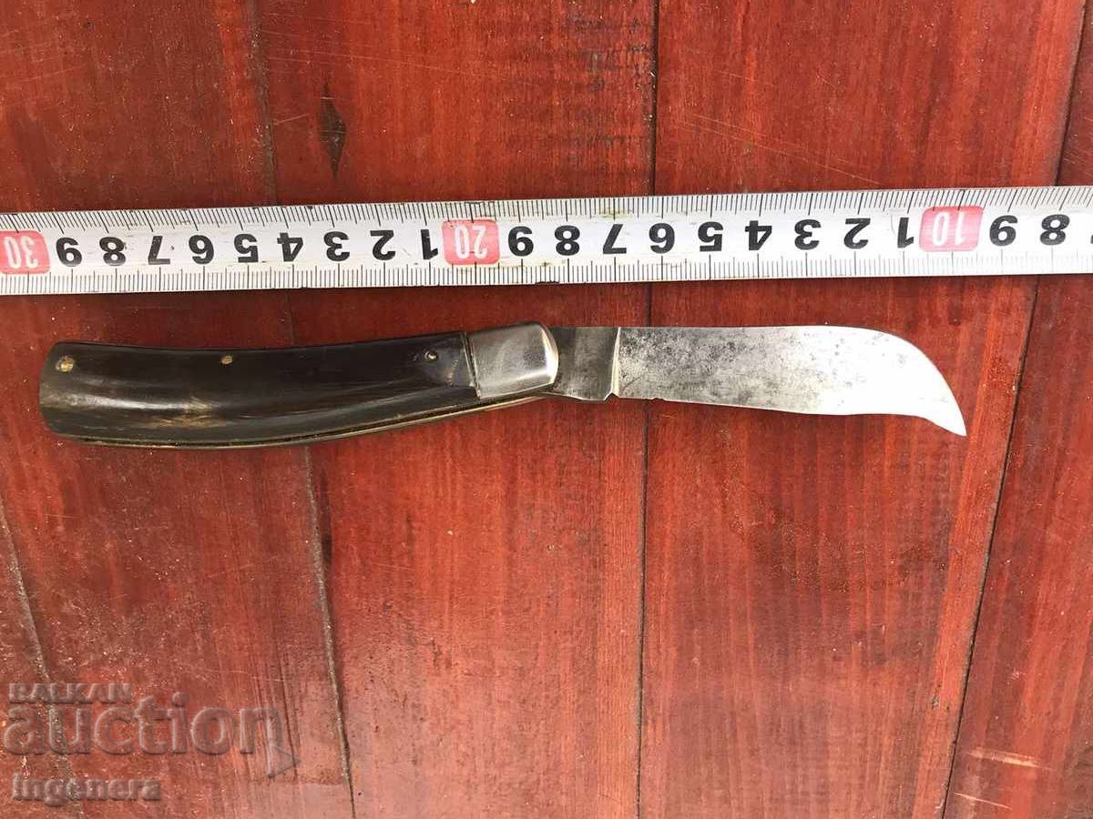 FOLDING KNIFE OLD KNIFE BLADE HORN HANDLE MARKING FOLDING KNIFE OLD KNIFE BLADE HORN HANDLE MARKING