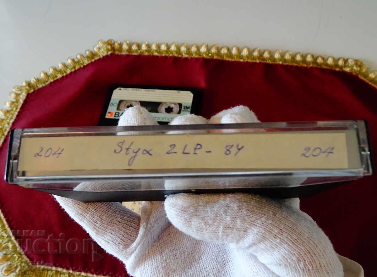 Delivery of BASF Audiocassette with Styx, rock band Delivery of BASF Audiocassette with Styx, rock band