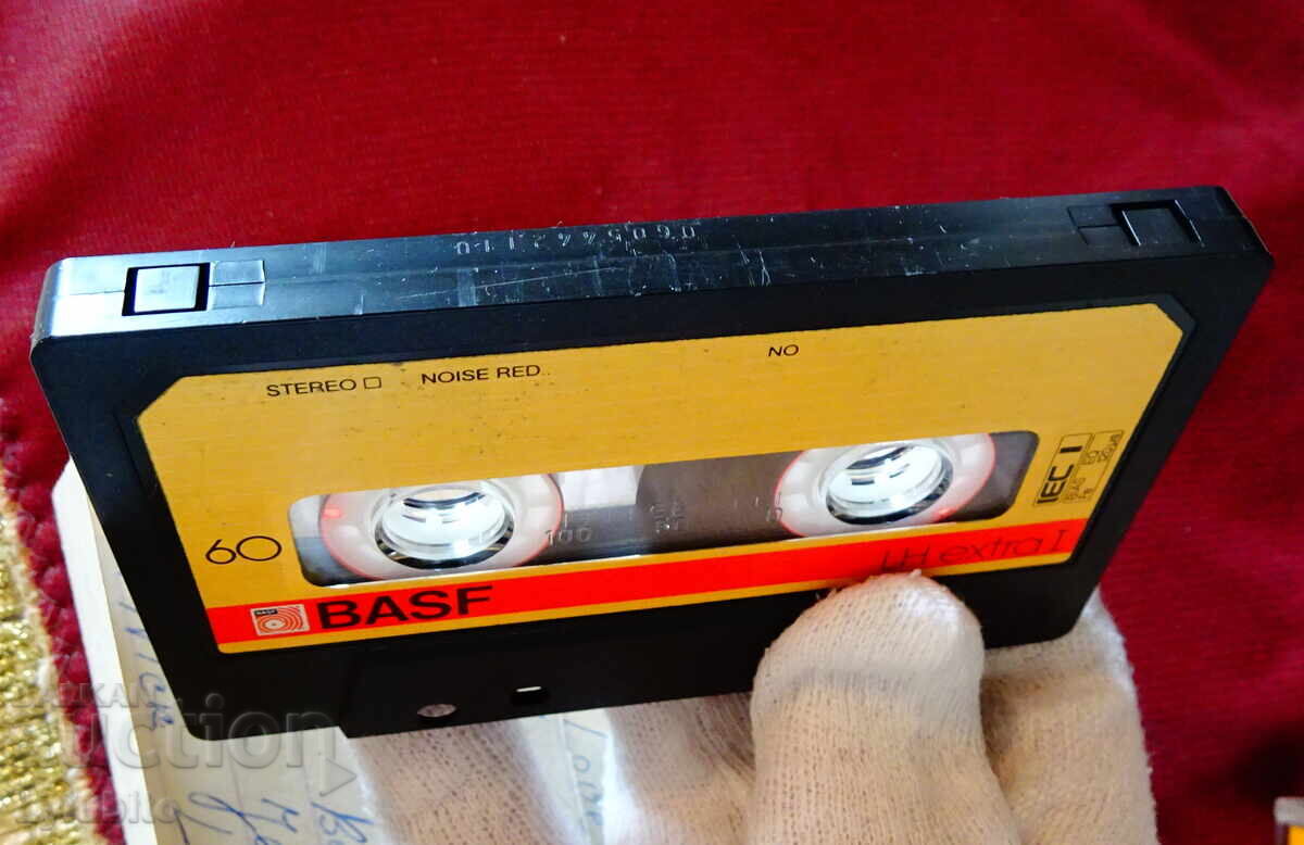 Delivery of BASF Audio Cassette with Compilation Rock and Roll Music Delivery of BASF Audio Cassette with Compilation Rock and Roll Music