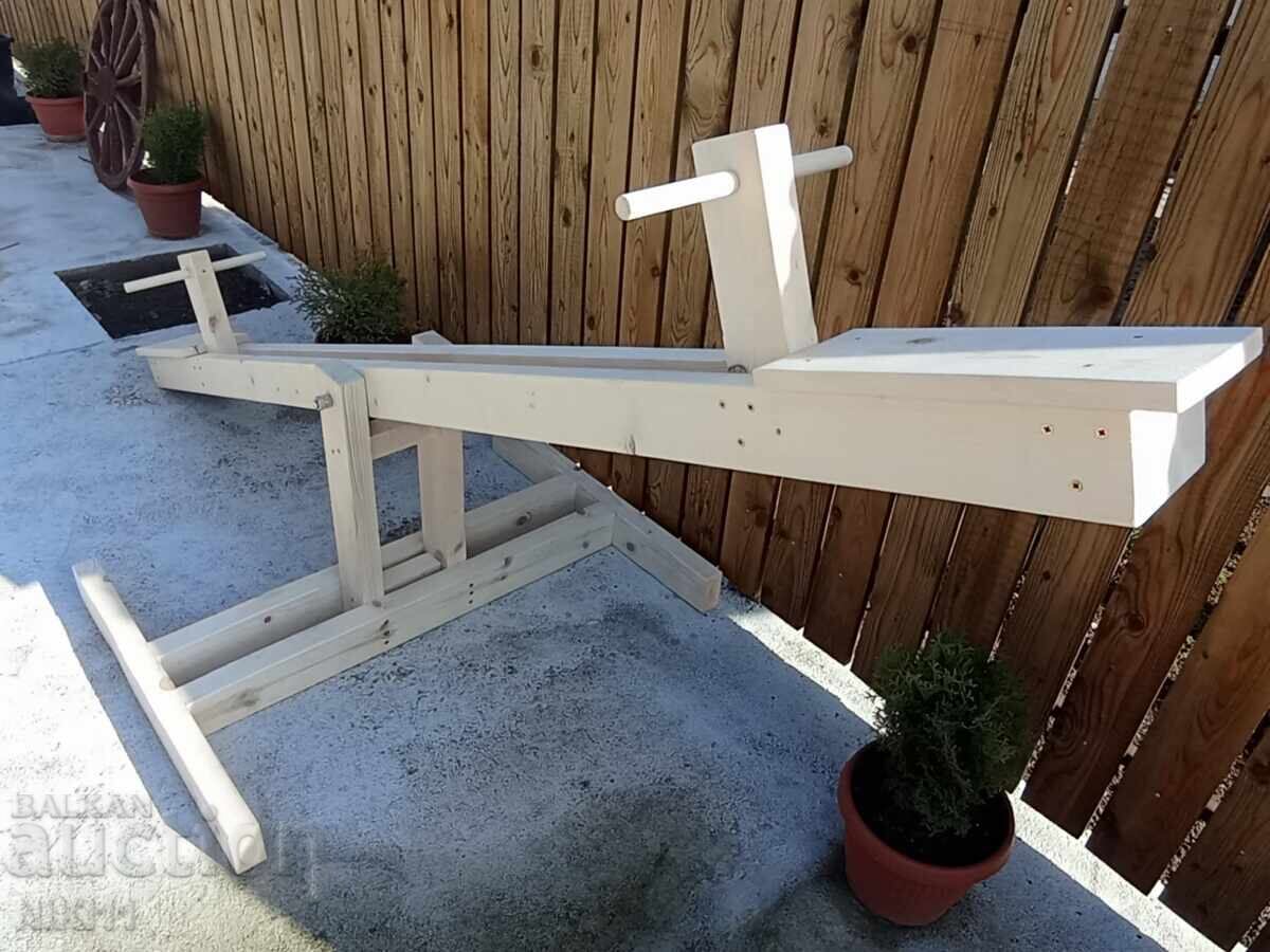 Children's wooden seesaw swing for yard garden playground with price 230.00 BGN | € 117.60 Children's wooden seesaw swing for yard garden playground with price 230.00 BGN | € 117.60