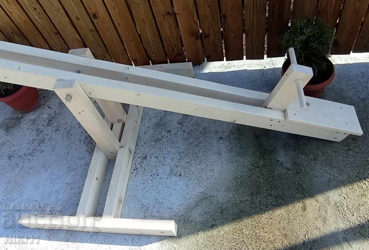 Children's wooden seesaw swing for yard garden playground - 5 Children's wooden seesaw swing for yard garden playground - 5