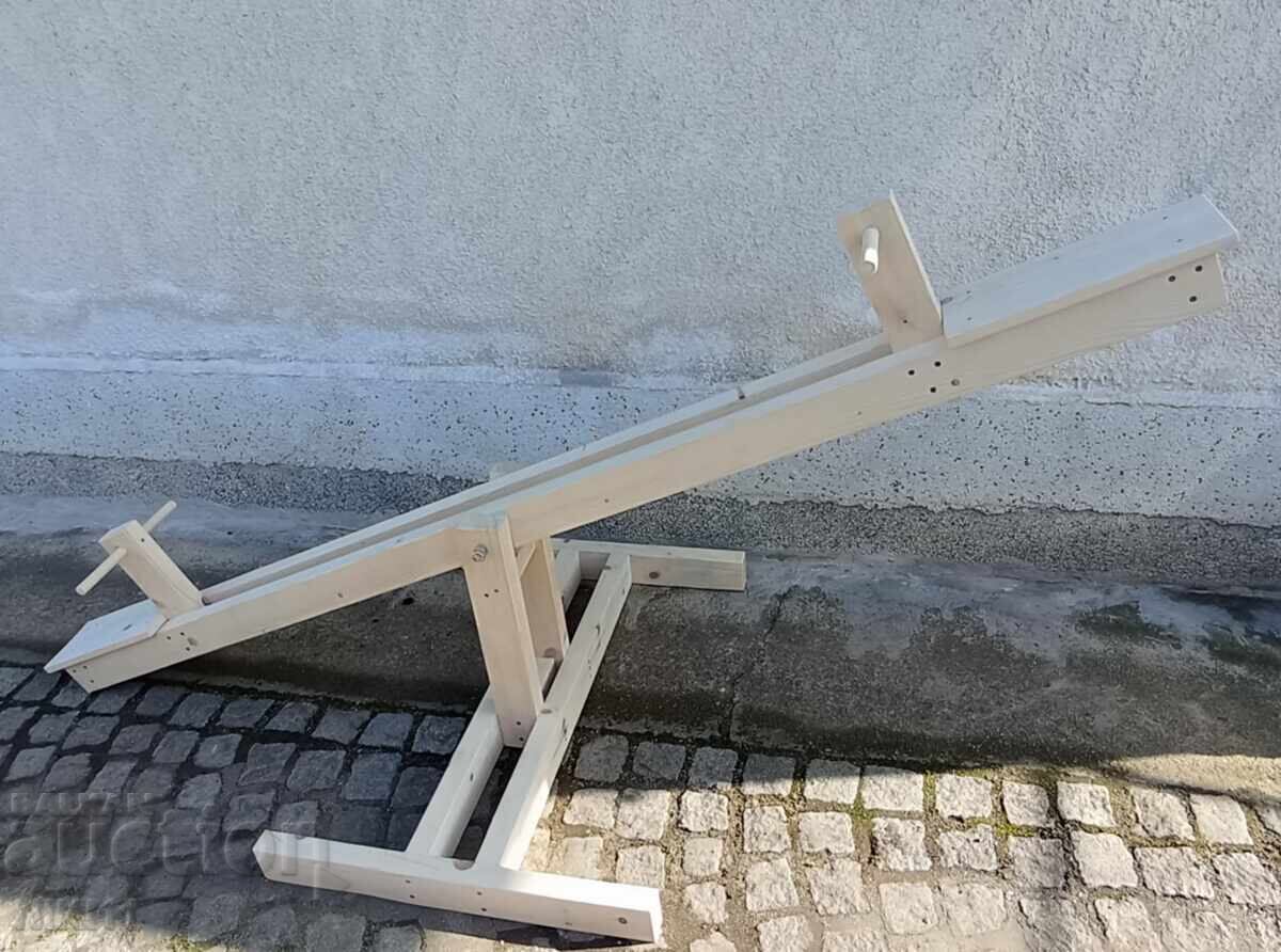 Children's wooden seesaw swing for yard garden playground - 6 Children's wooden seesaw swing for yard garden playground - 6